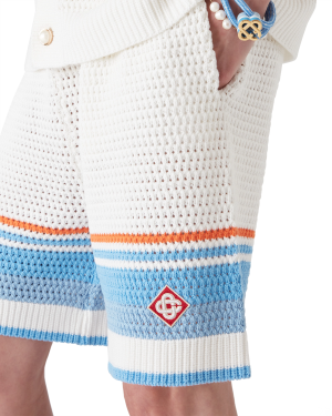 Cotton Tennis Crochet Shorts