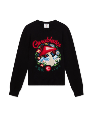 Cotton Embroidered Mushroom Jumper