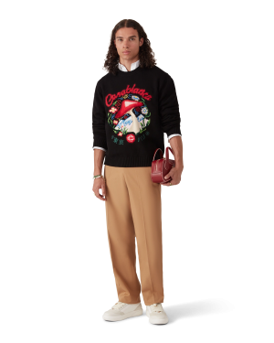 Cotton Embroidered Mushroom Jumper