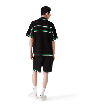 Tennis Short Sleeve Crochet Shirt