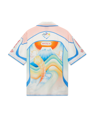 Fuji Dream Short Sleeve Silk Shirt