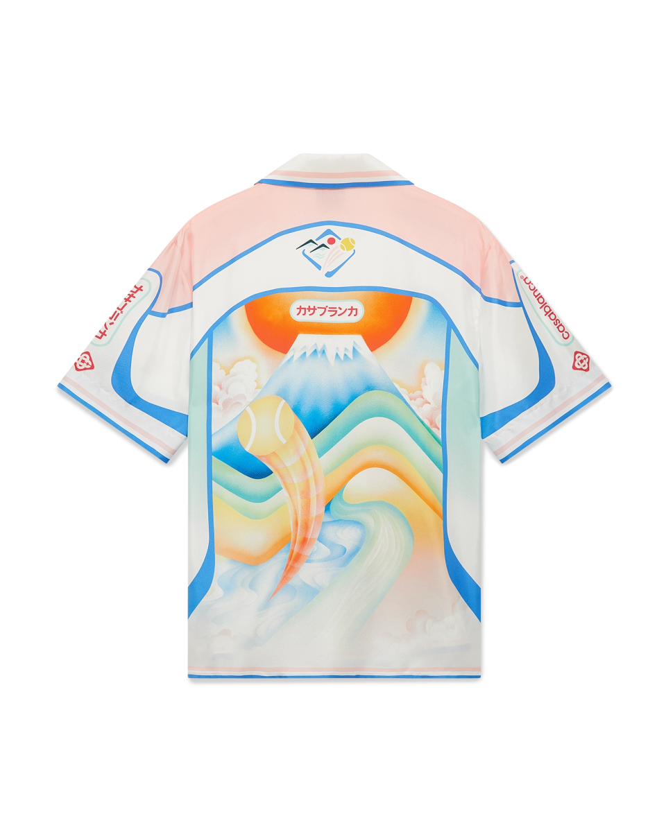 Fuji Dream Short Sleeve Silk Shirt