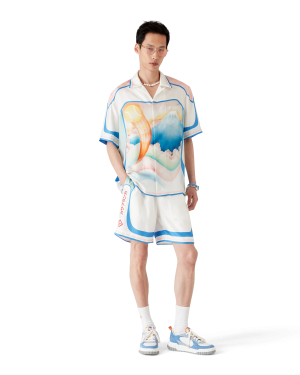 Fuji Dream Short Sleeve Silk Shirt
