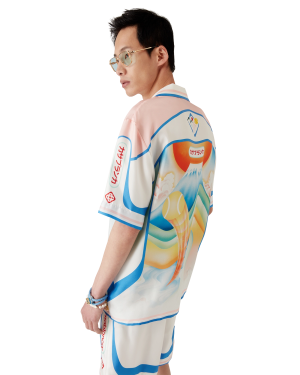 Fuji Dream Short Sleeve Silk Shirt