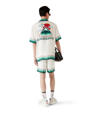 Montagne Ondul??e Short Sleeve Silk Shirt