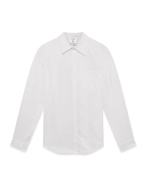 Cotton Monogram Jacquard Oxford Shirt