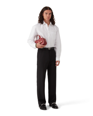 Cotton Monogram Jacquard Oxford Shirt