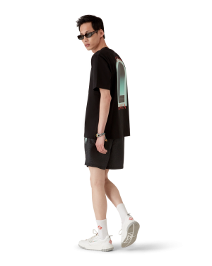 Monogram Jacquard Stripe Swim Shorts