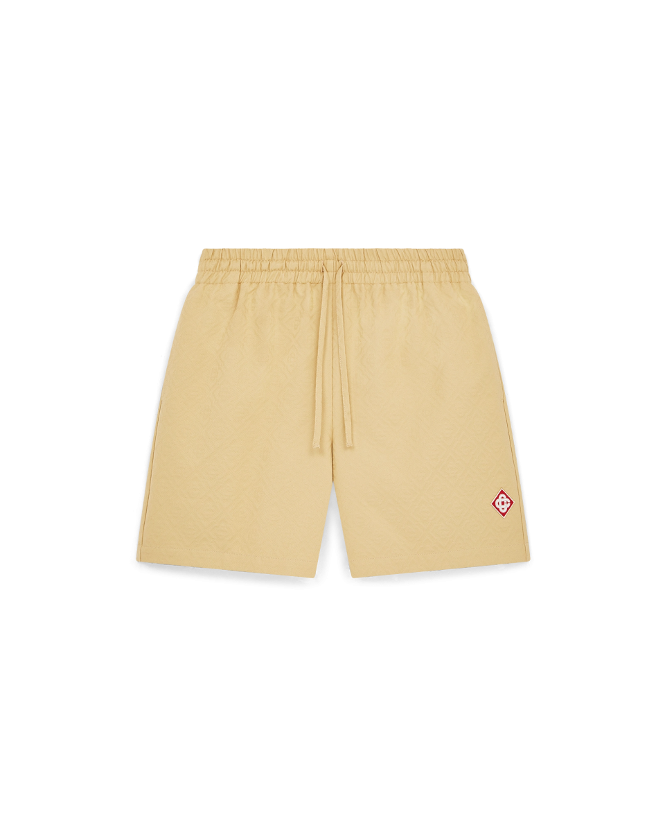 Cotton Monogram Jacquard Shorts