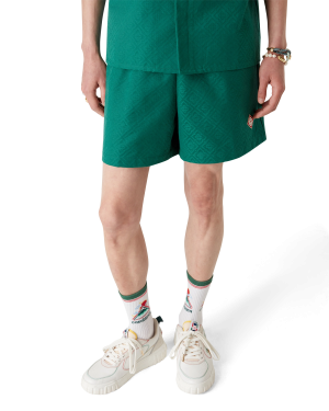 Cotton Monogram Jacquard Shorts