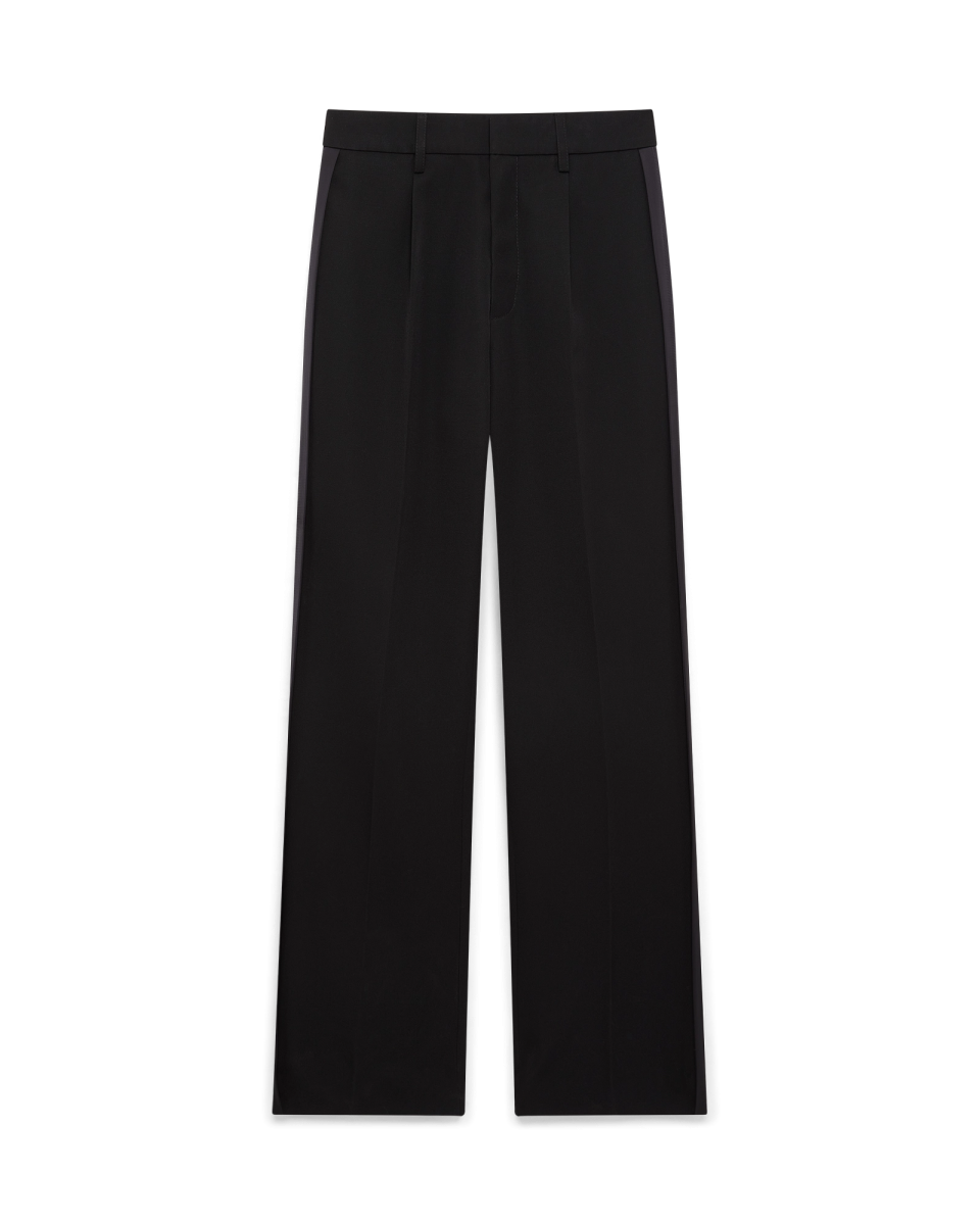 Wool Pleated Trousers