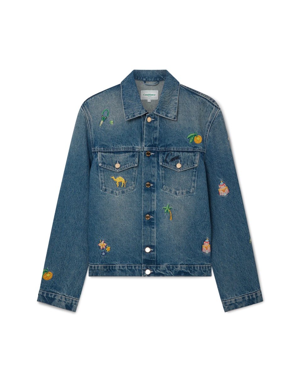 Motif Denim Jacket