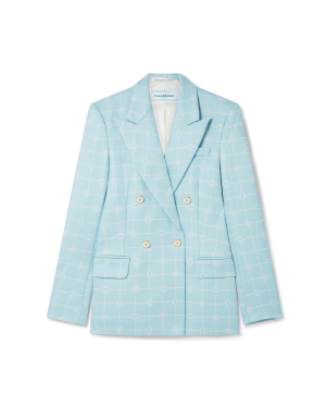 Double Breasted Jacquard Jacket