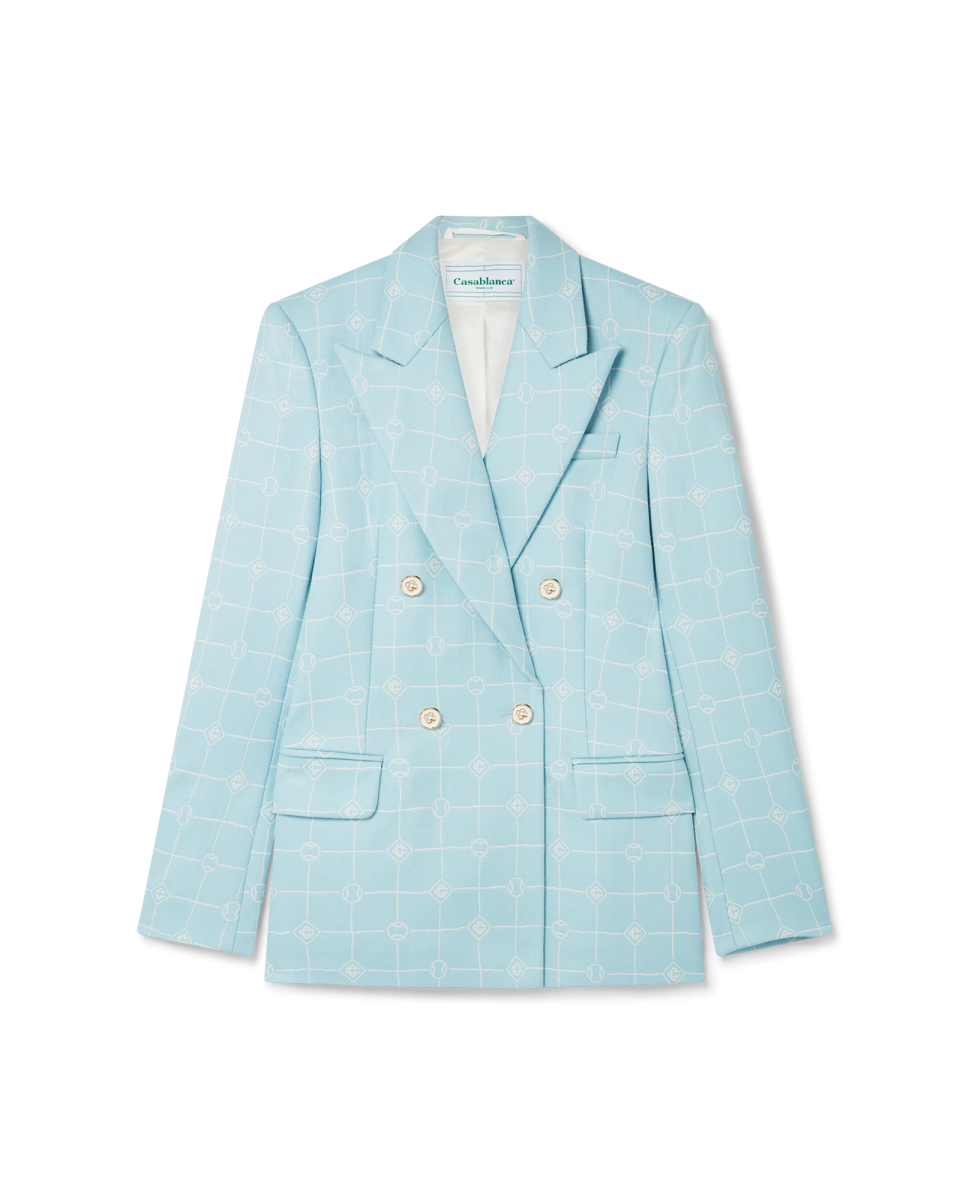 Double Breasted Jacquard Jacket