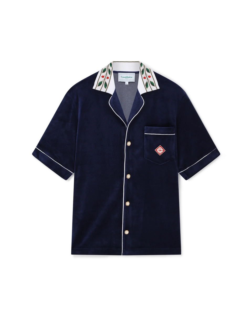 Laurel Short Sleeve Velour Shirt