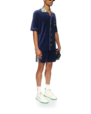 Laurel Short Sleeve Velour Shirt