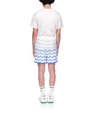 Wavy Gradient Crochet Shorts