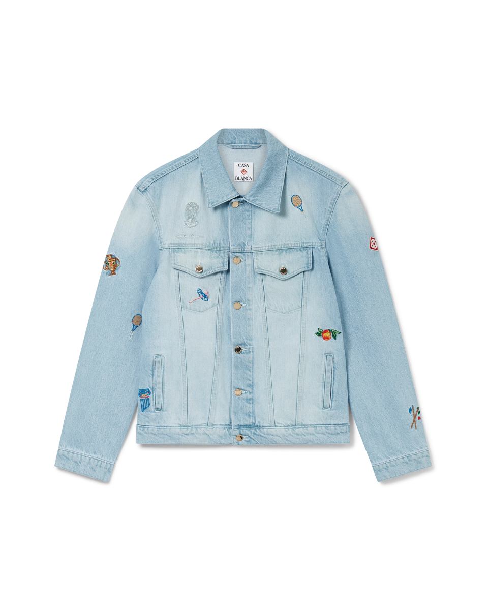 Embroidered Motif Denim Jacket