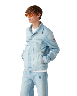 Embroidered Motif Denim Jacket