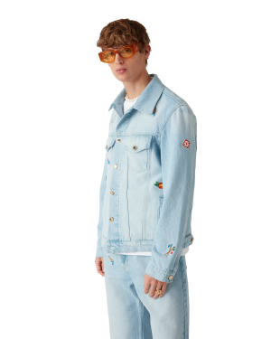 Embroidered Motif Denim Jacket