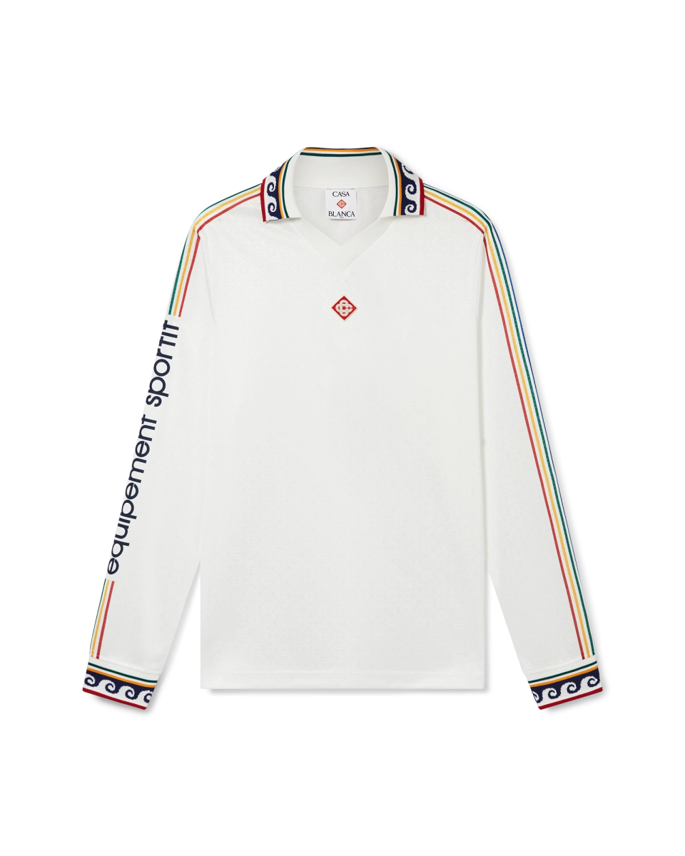 Jacquard Monogram Football Long Sleeve Shirt