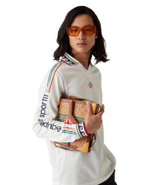 Jacquard Monogram Football Long Sleeve Shirt