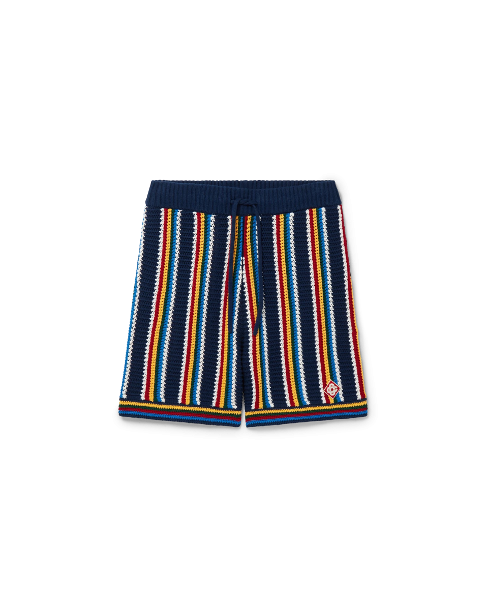 Crochet Stripe Shorts