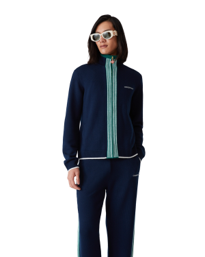 Knit Tennis Track Jacket