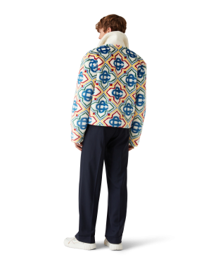 Jacquard Faux Fur Jacket