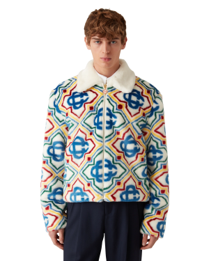 Jacquard Faux Fur Jacket