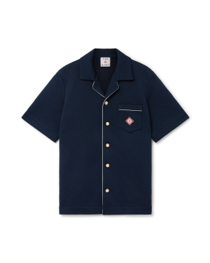 Jacquard Monogram Short Sleeve Shirt