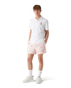 Embroidered Motif Swim Shorts