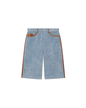 Monogram Jean Shorts