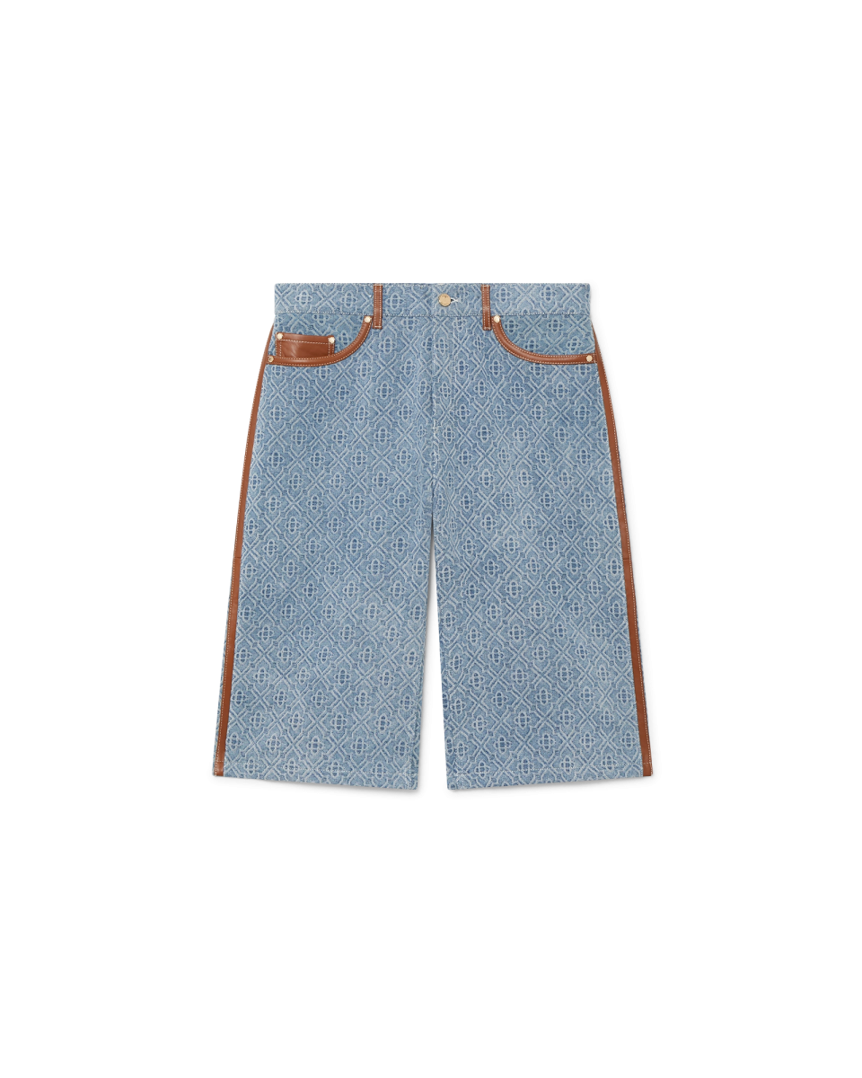 Monogram Jean Shorts