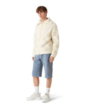 Monogram Jean Shorts