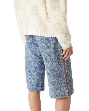 Monogram Jean Shorts