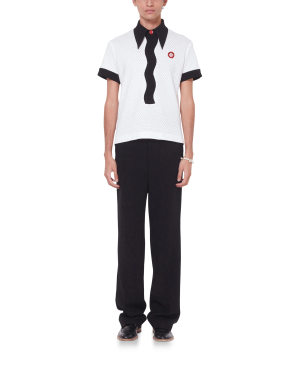 Black Wool Tailoring Trousers