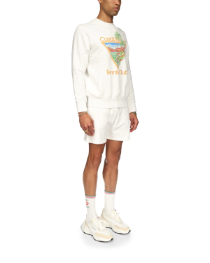 White Tennis Club Icon Sweatshort