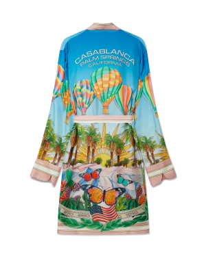 Psychedelic Silk Robe