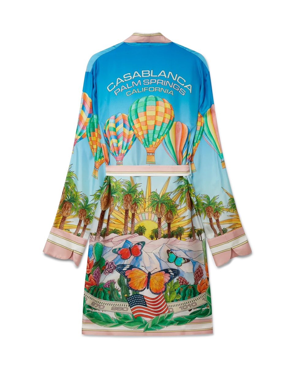 Psychedelic Silk Robe