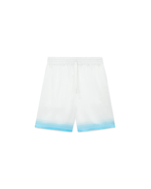 Palm Springs Icon Blue Silk Shorts