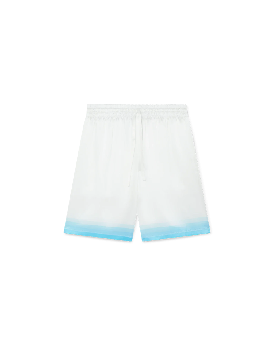 Palm Springs Icon Blue Silk Shorts