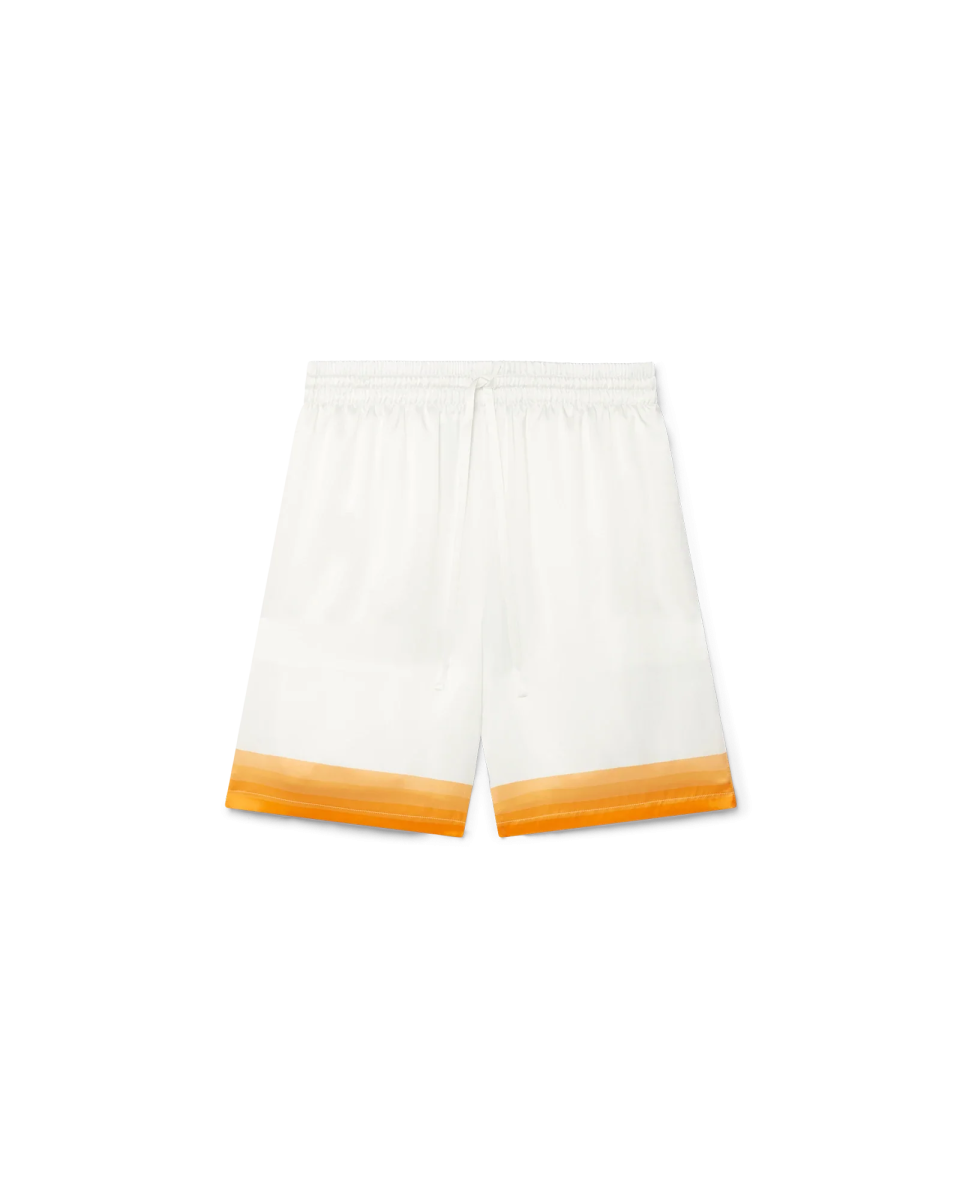 Palm Springs Icon Orange Silk Shorts
