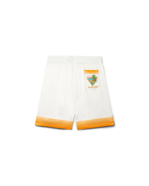 Palm Springs Icon Orange Silk Shorts