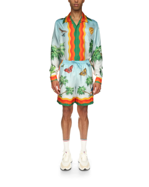 Palm Springs Tennis Club Silk Shorts