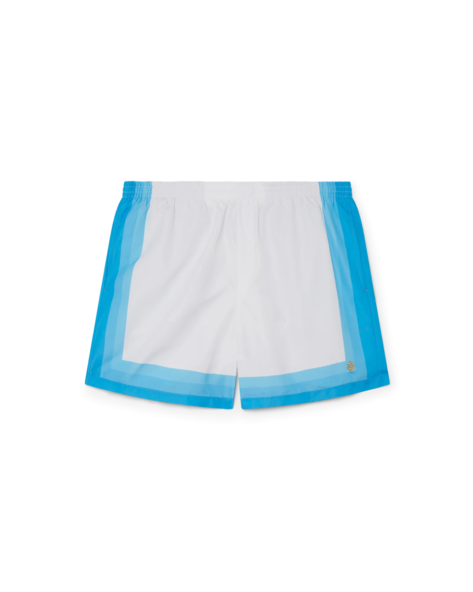 Blue Gradient Swim Trunks