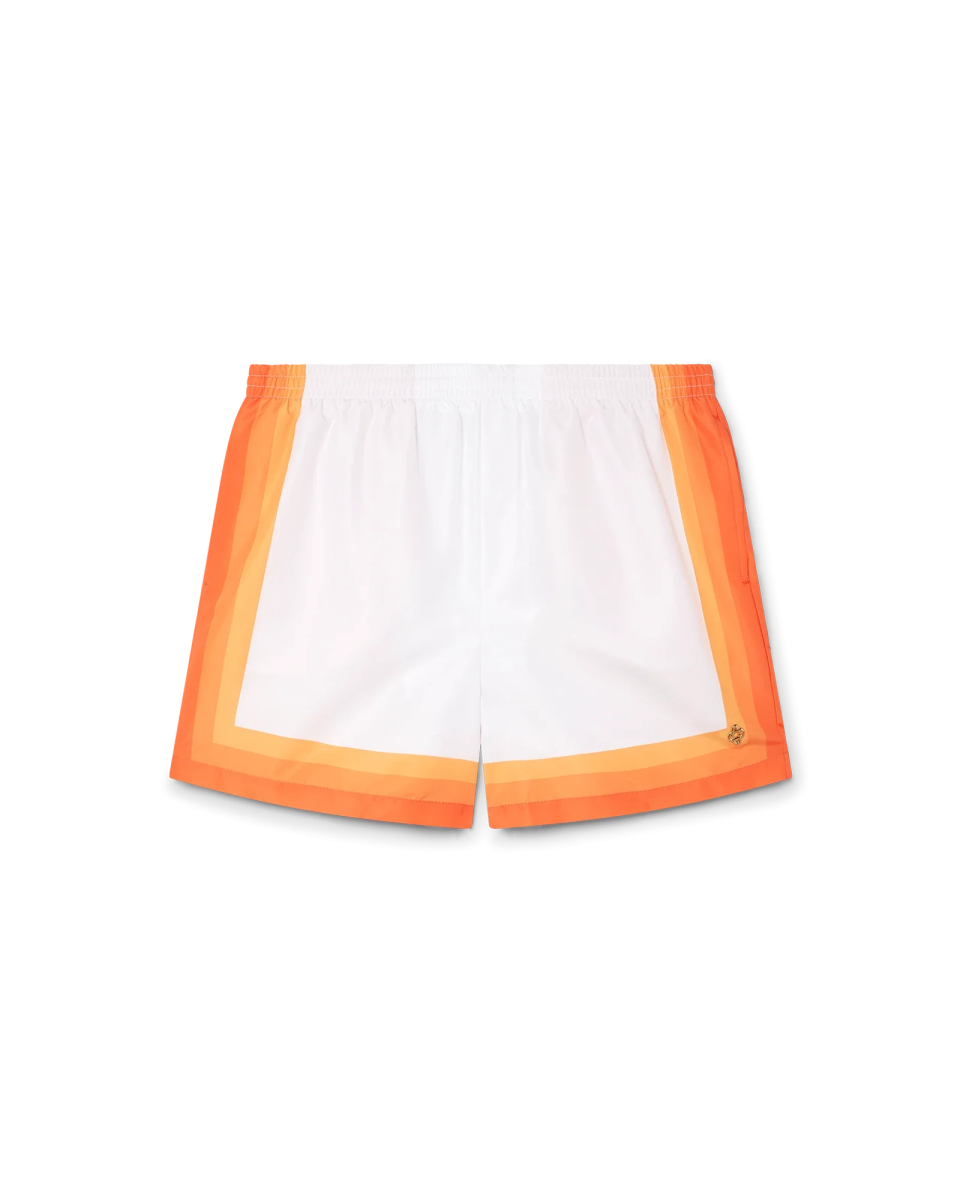 Orange Gradient Swim Trunks