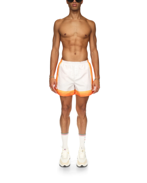 Orange Gradient Swim Trunks