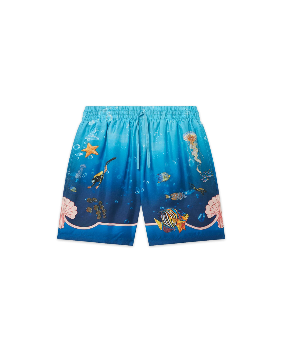Fond Marin Silk Shorts