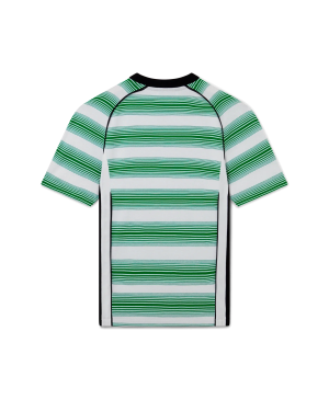 Gradient Stripe Panelled Short Sleeve T-Shirt